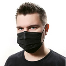 Máscara Cirúrgica Tripla TNT Preta Com Elástico 50un -  Talge