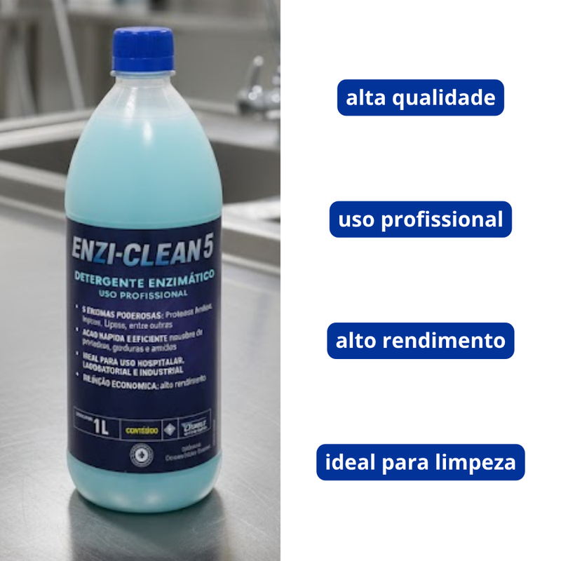 Detergente Enzimatico 1L  Uso Profissional Am - Clean