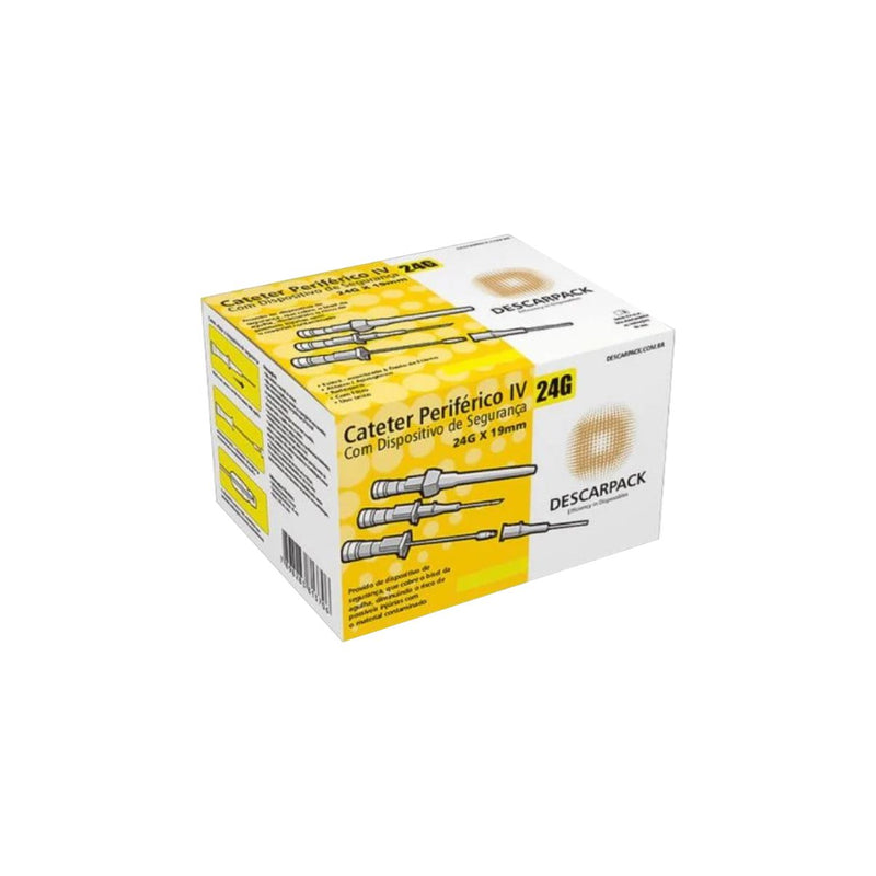 Cateter Com Dispositivo de Segurança 100un - Descarpack