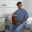 Coletor 24 horas Com Alça Ambar Tampa Laranja 3L unidade - Firstlab