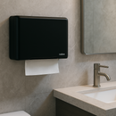 Dispenser Para Papel Toalha Interfolhas 3D Inox Preto - Select Nobre