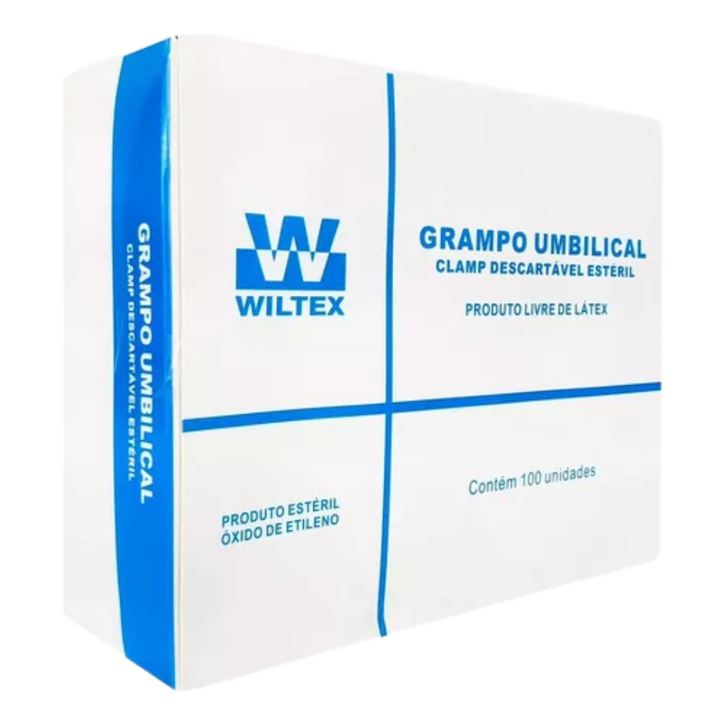 Clamp Grampo Umbilical 100un - Wiltex