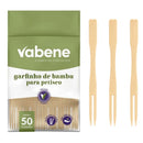 Garfo de Madeira 50un - Vabene