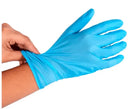 Luva Nitrílica Azul Sem Pó 100un - Descarpack