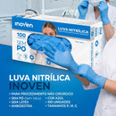 Luva de Procedimento Nitrílica Azul Sem Pó 100un - Inoven