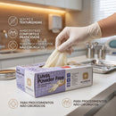 Luva de Procedimento Látex Branca Sem Pó 100un - Descarpack