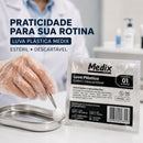 Luva Plástica Estéril 100un - Medix