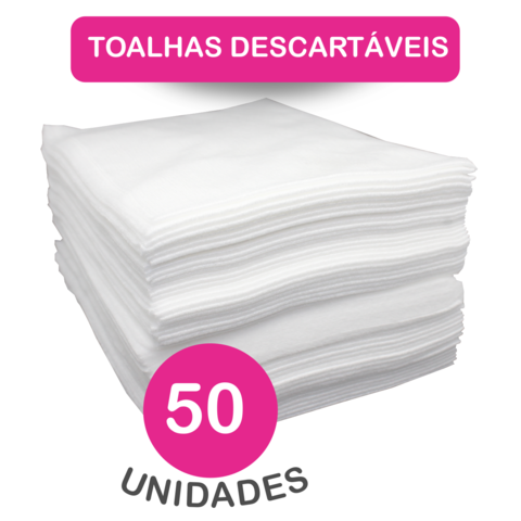 Toalha Descartável 50un Branca - NT Flex