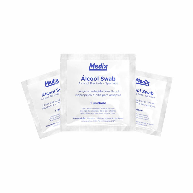 Álcool Swab Caixa Com 100un - Medix