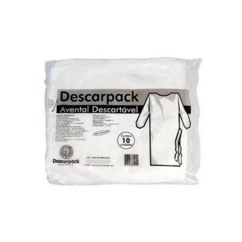 Avental Descartável de Manga Longa 20G - Descarpack