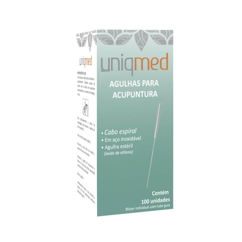 Agulha Para Acupuntura 40x0,25 mm - Uniqmed