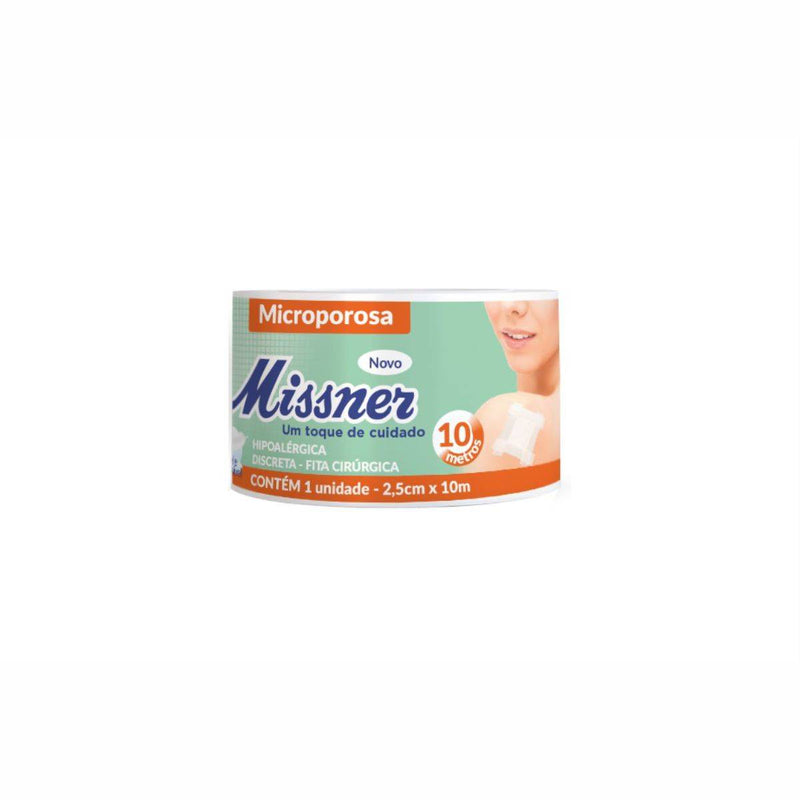 Fita Microporosa Branca 2,5cm x 10m - Missner