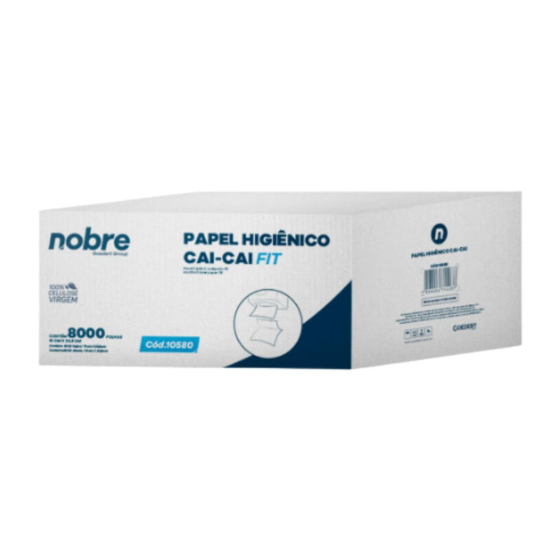 Papel Higiênico Cai-Cai 100% Celulose 8000 Folhas - Nobre