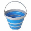 Balde Retrátil 10L Azul com Branco - Nobre
