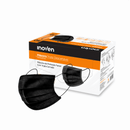 Máscara Cirúrgica Tripla Preta com Elástico Caixa 50un - Inoven