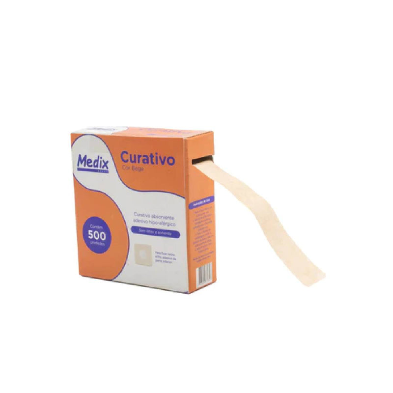 Curativo Redondo Bege Com 500un - Medix