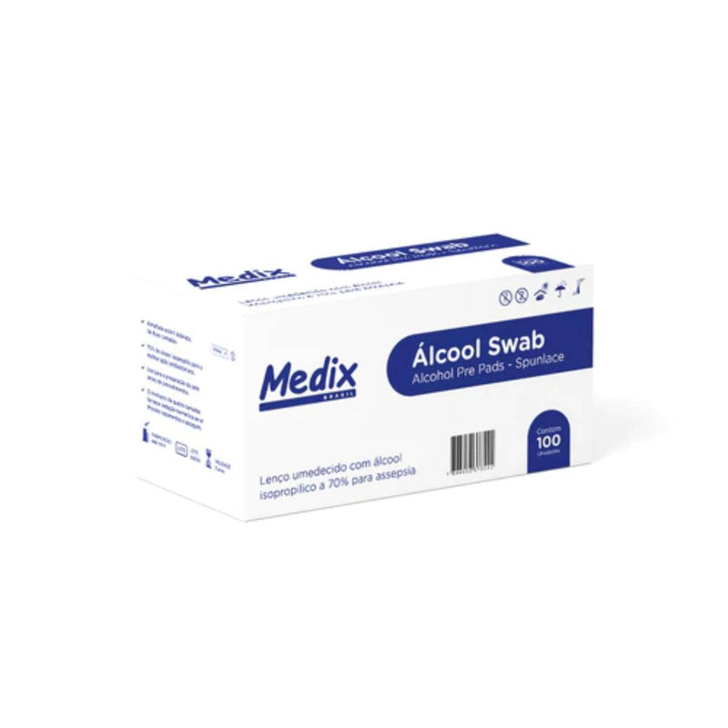 Álcool Swab Caixa Com 100un - Medix