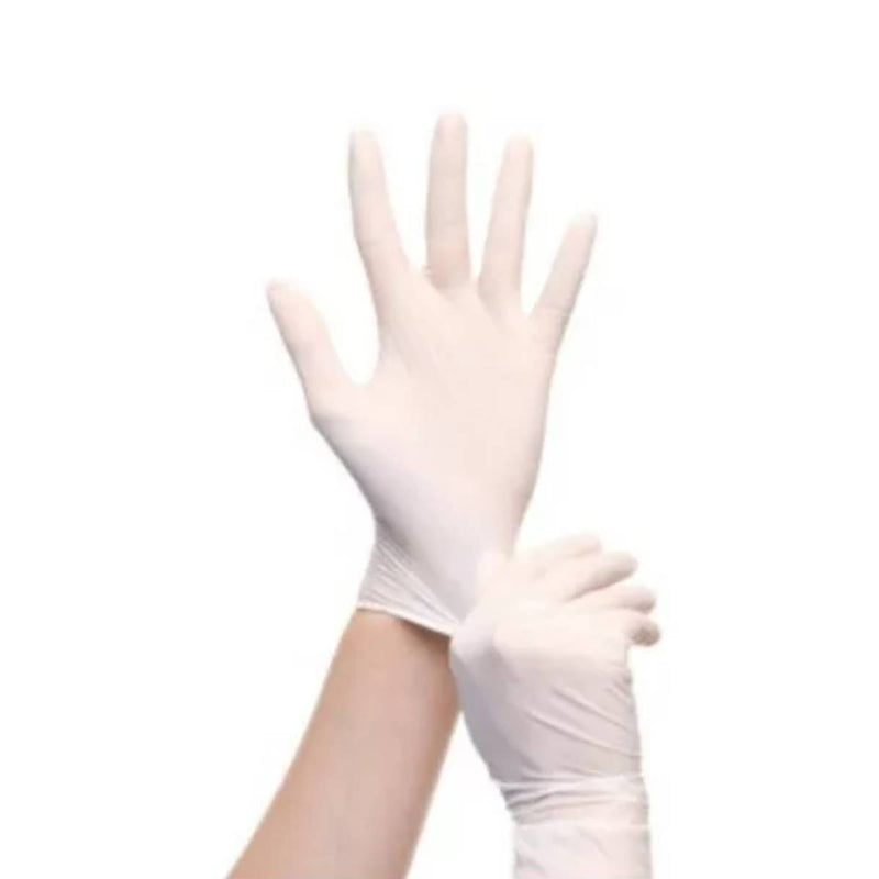 Luva de Procedimento Látex Branca Com Pó 100un - Inoven