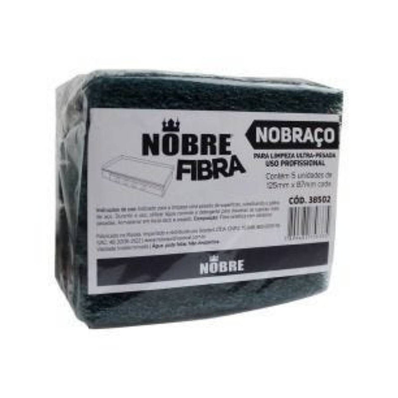 Fibra para Limpeza 87 x 125mm 5un - Nobre